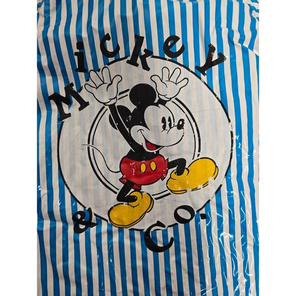 ❤️Vintage 80's Mickey & Co Striped Lined Raincoat 6x/7 Mickey Mouse - Picture 14 of 16
